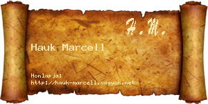 Hauk Marcell névjegykártya
